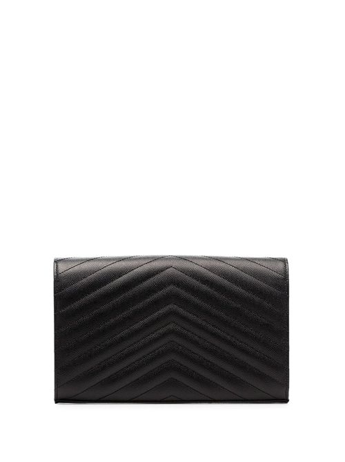 pochette con catena cassandre classica in pelle grain de poudre SAINT LAURENT | 377828BOW011000